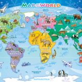 Map of the World Floor Puzzle