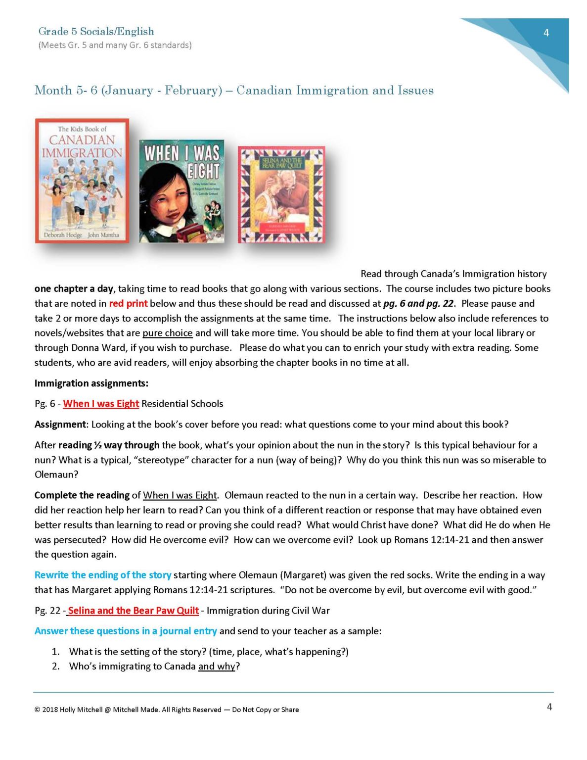 Grade 5: Canadian Issues and Governance Course (Mitchell Made ...