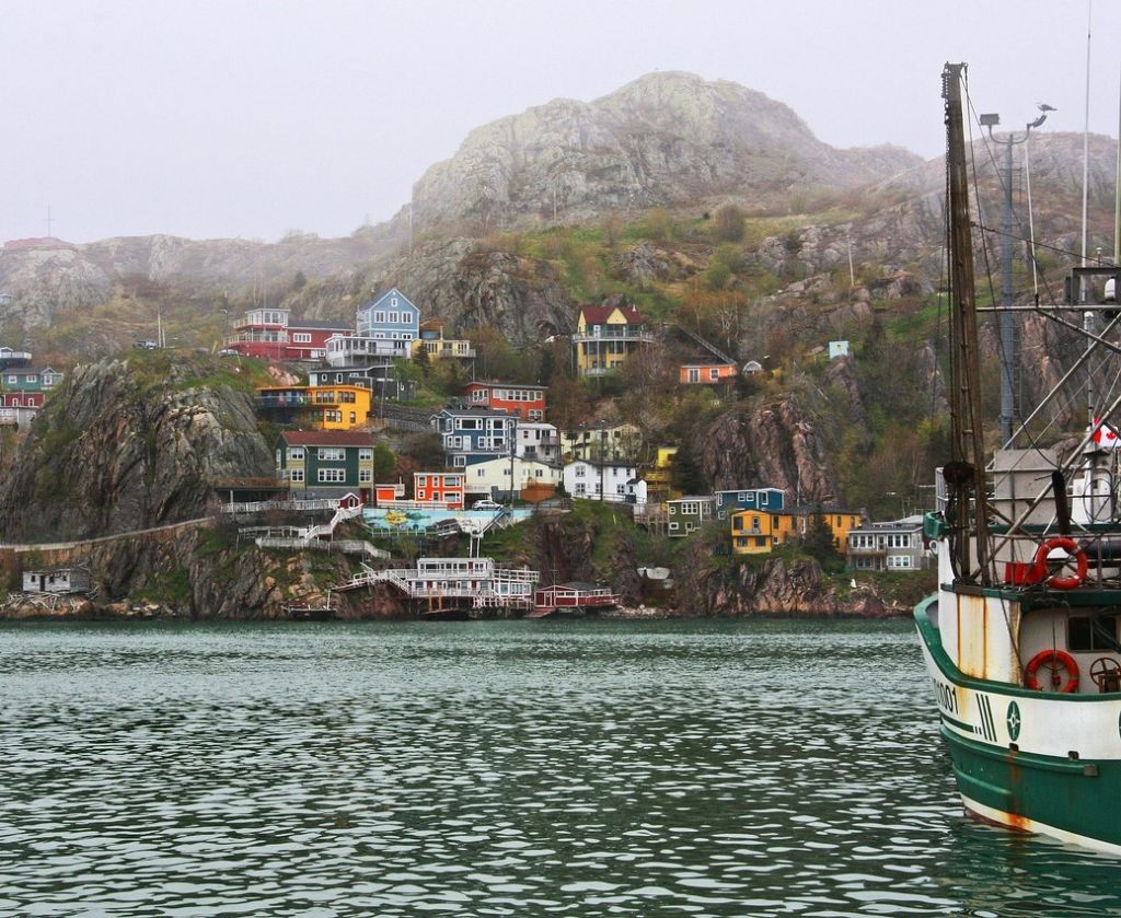 what is a large fishing ground by newfoundland and labrador