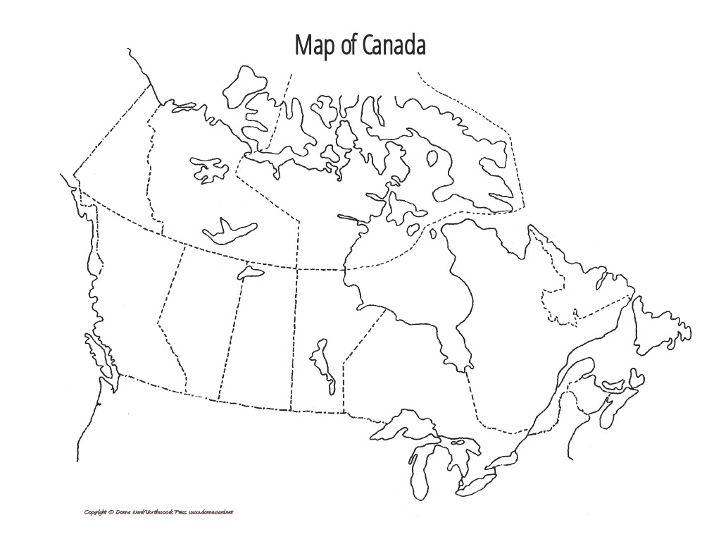 Map Of Canada1024 1 