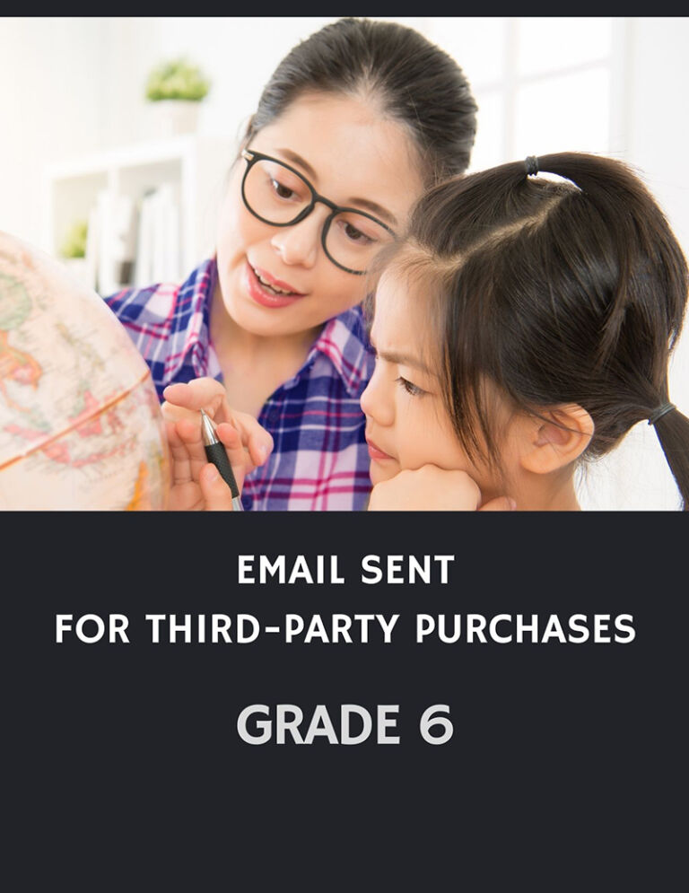 Email Sent Grade 6: Global Issues and Governance Course (Mitchell Made)